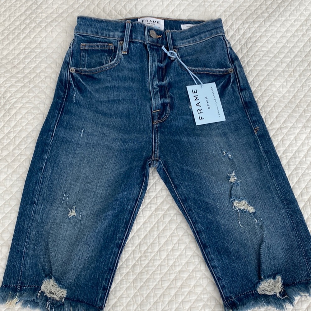 NWT Frame Le Vintage Bermuda Shorts